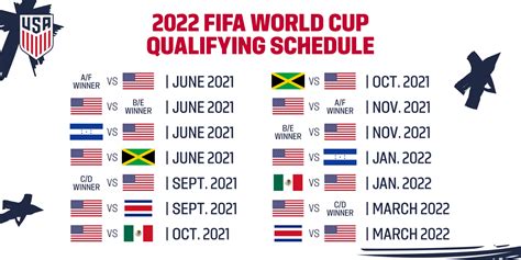 world cup qualifiers schedule